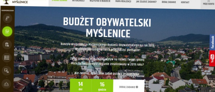 Budżet Obywatelski: Tylko do 29 czerwca można składać zadania na www.bo.myslenice.pl