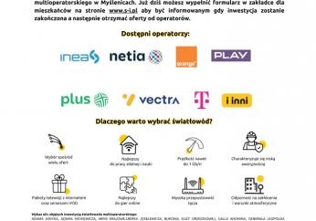 Światłowód multioperatorski w Myślenicach