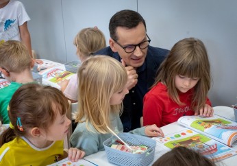 Przedszkolaki z Jawornika spotkały się z premierem Mateuszem Morawieckim