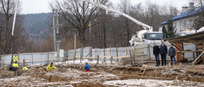 Postępy w pracach budowlanych Przedszkola w Jaworniku